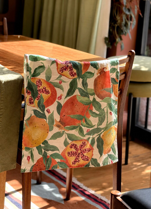 Festive Pomegranate Tea Towel