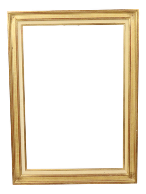Sleek Gold Wooden Painting Frame