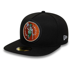 Boston Celtics NBA Bead Black 59FIFTY A-Frame Fitted Cap