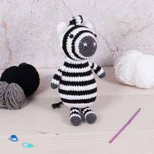 Kit de crochet amigurumi - Zèbre