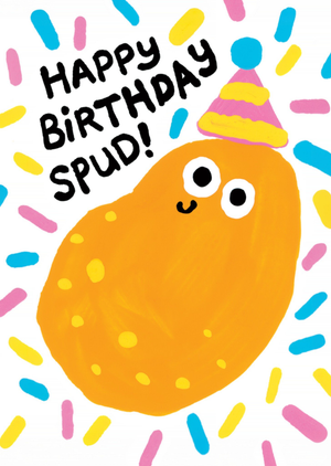 Pigment Happy Birthday Spud Cute Hand-Drawn Potato Card