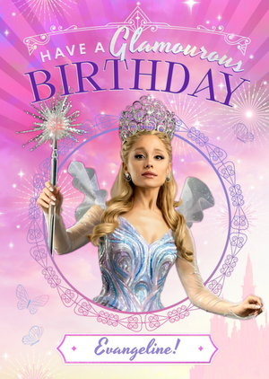 Wicked Have A Glamorous Birthday Glinda Card