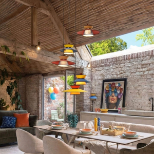 Kare Riva Multi-Coloured 5 Light Pendant