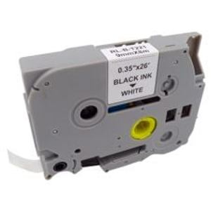 Brother TZe221 Compatible Laminated Tape 9mm x 8m - Black Text on White Tape