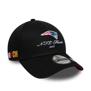 New England Patriots NFL International Games 2026 Munich Black 9FORTY Adjustable Cap