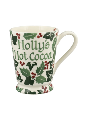 Personalised Holly & Ivy Cocoa Mug