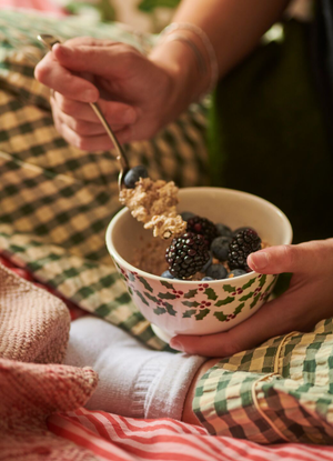 Tiny Scattered Holly Small Old Bowl