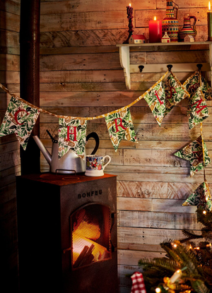 Happy Christmas Bring In The Green Bunting