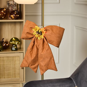 Autumn Plush Bow Decor