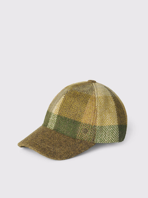 Green Check Harris Tweed® Baseball Cap
