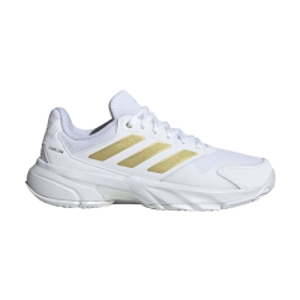 adidas Courtjam Control 3 - FTWR White/Gold Metallic