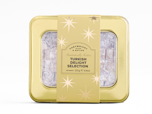Turkish Delight Selection | Gold Christmas Tin