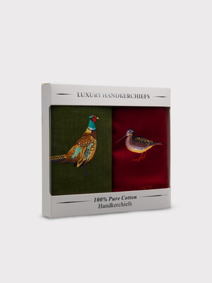 Boxed Green & Burgundy Game Bird Giant Hanks