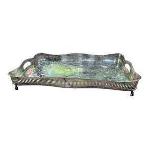 Sheffield Silver Plate Reticulated Gallery Tray