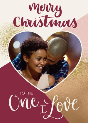 Moonpig Merry Christmas To The One I Love Photo Upload Christmas Card