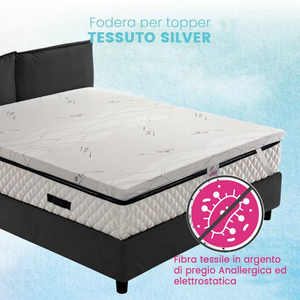 Tessuto di rivestimento per topper silver alto 6 cm