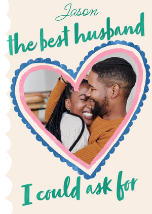 Moonpig Best Husband Photo Upload Valentine's Day Card