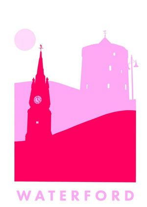 Moonpig Illustrated Waterford Building Silhouette Jiust To Say Card