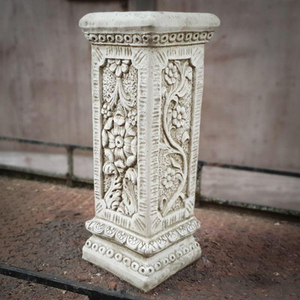 Floral Plinth Large Column Statuary Pedestal