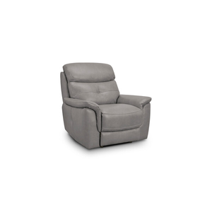 Iver Armchair in Amara Light Grey Leather