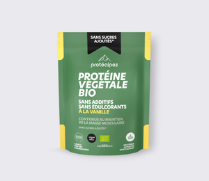 Protéine végétale BIO à la Vanille - Gamme sans sucres ajoutés