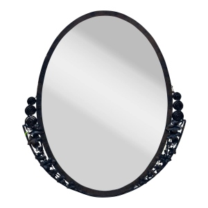 Art Deco Wrought Iron Edgar Brandt Style Mirror