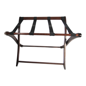Vintage Old Hotel Luggage Stand Wood