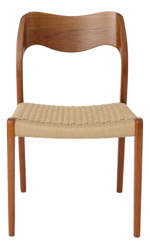 Model 71 Chair in Teak with New Danish Cord by Niels Otto Møller for J.L. Møllers, 1960s