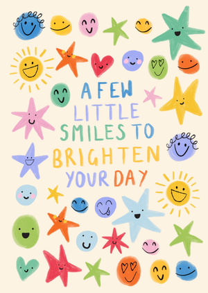 Moonpig Smiles To Brighten Your Day Hand-Drawn Doodles Thinking Of You Card