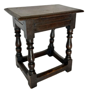 18th Century English Oak Joint Stool