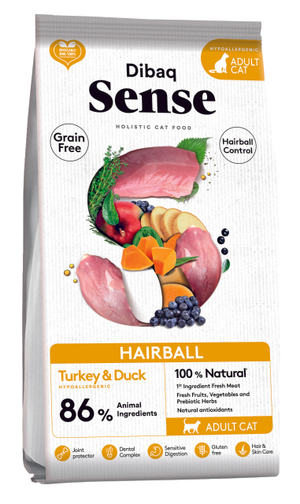 Dibaq Sense Grainfree Cat - HAIRBALL