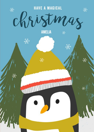 Moonpig Cute Modern Christmas Card Have A Magical Christmas