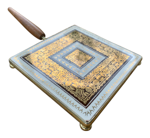 Mid Century Modern German Ernest Sohn Gilt Trivet