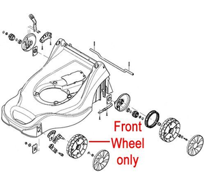 Mountfield 175mm Front Wheel 322686100/0