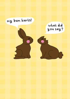 Moonpig Funny Chocolate Bunny Easter Card