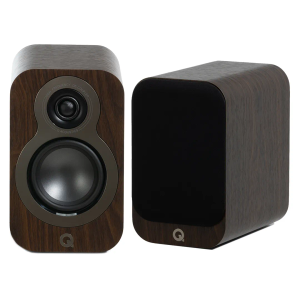 Q Acoustics 3010c Passive 2-Way Bookshelf Speakers - Black/Walnut/Oak/White - Claro Walnut