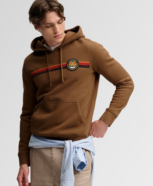 Outdoors Stripe Logo Hoodie