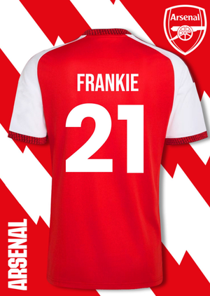 Arsenal F.c. Football Kit Shirt 21st Birthday Card