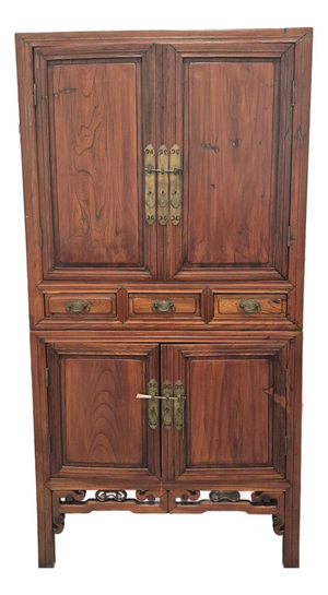 Early 19th Century Chinese Elm Armoire