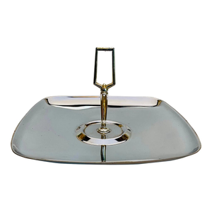 Mid 20th Century Silver Handled Serving Tray