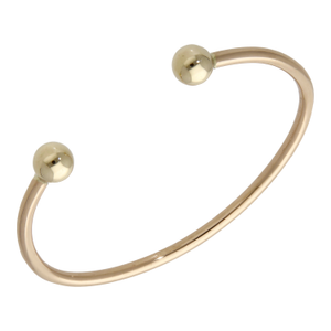 Pre-Owned 9ct Yellow Gold 7.5" Plain Torque Bangle