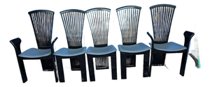 Italian Modern Dining Chairs Signed Pietro Costantini, 1980s, Set of 5