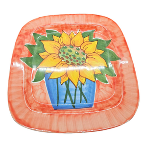 Vintage Mikasa Floral Bouquet Platter, Made in Italy