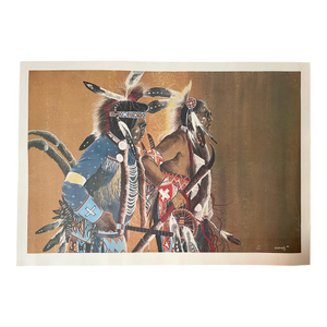 1980 “Entering the Spirit of Pow Wow” Large Signed Limited Edition Print by Clifford Brycelea -