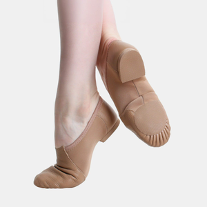 So Danca Leather Jazz Shoe with Neoprene Arch and Rubber Split Sole