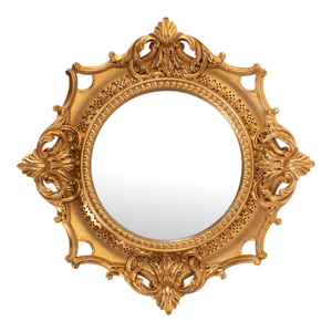 French D' Amboise Collection of Gold Petite Mirrors- Round