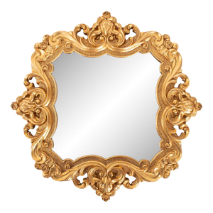 French D' Amboise Collection of Gold Petite Mirrors- Square