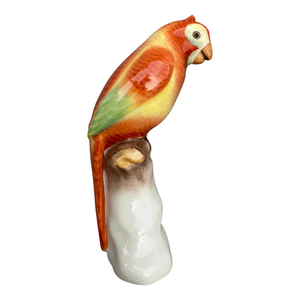 Vintage Herend Porcelain Parrot Figurine