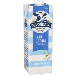 Devondale Full Cream UHT Milk 1 Litre - 1 / SLEEVE