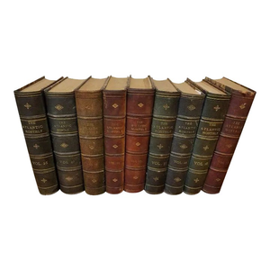 Vintage Nine Volume Set "The Atlantic Monthly" Leather Books